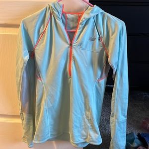 New balance teal long sleeve zip up
